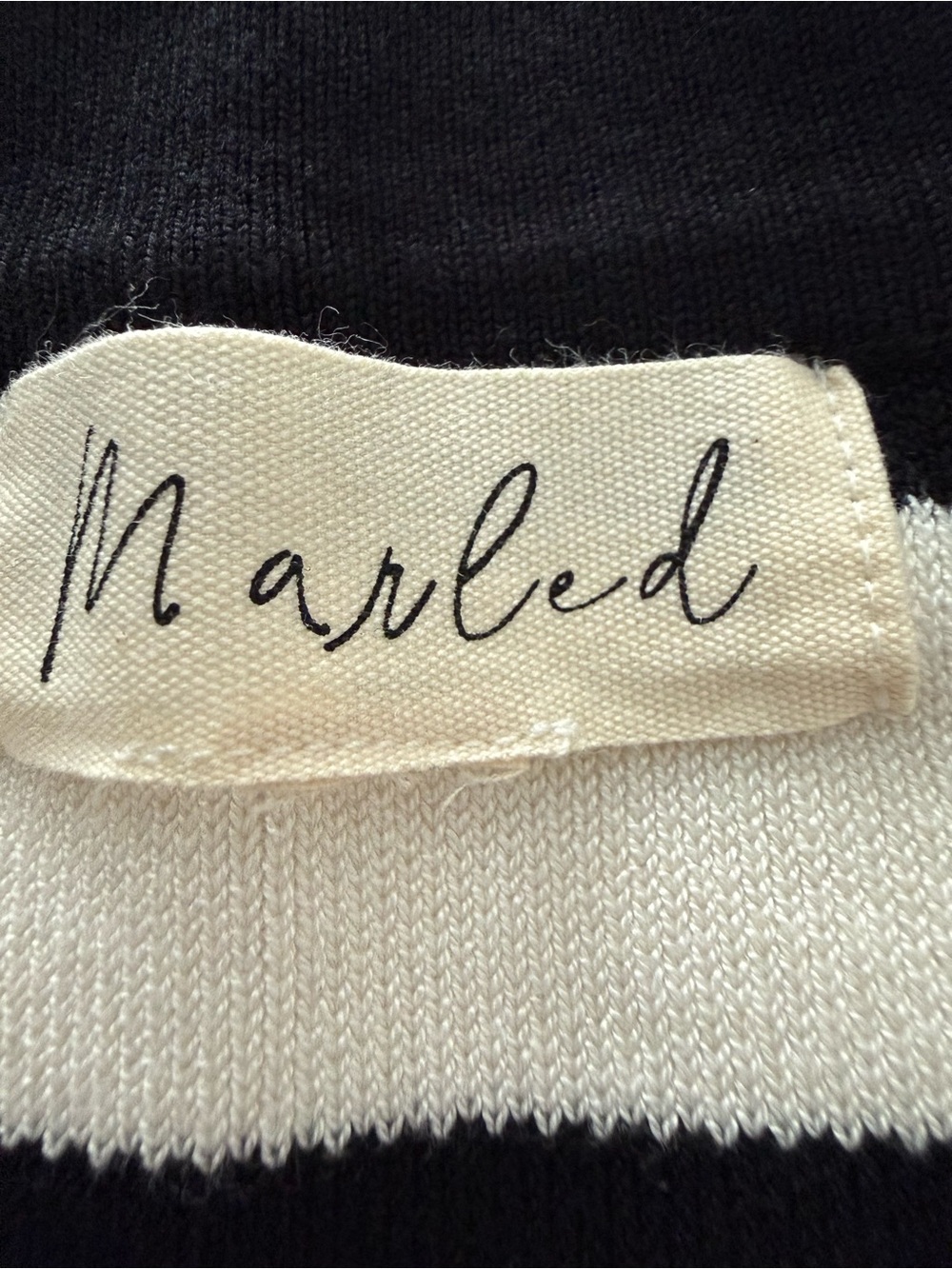 Marled Striped Knit Cardigan Jacket - Black & White - Picture 2 of 7